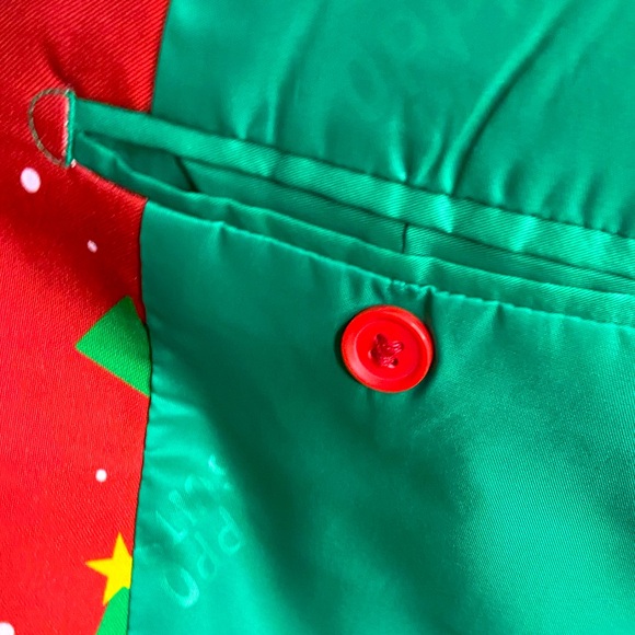 OPPOSUITS Christmas Blazer Trees & Stars Size Small US 34-36 - Picture 12 of 12